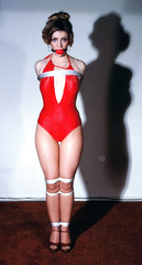 Red swimsuit