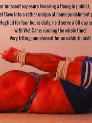 Dave's Hogtie Bondage Punishment Captions