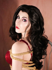 Ruby red lingerie