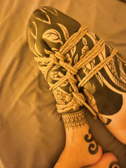 Her tattoos , my ropes