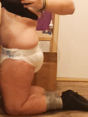 Again more diaper bondage