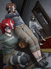 Taped Gagged Zombie Bondage