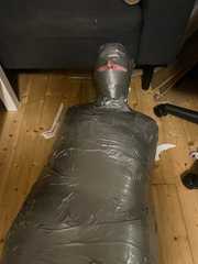 Duct tape mummified
