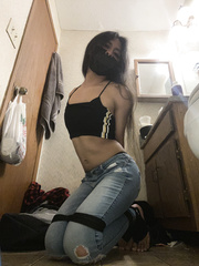 Tape gag in jeans