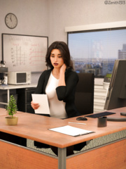 office girl self-bondage