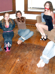 5 girl hogtie