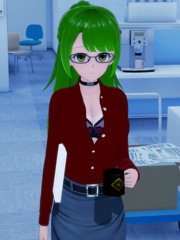Ellie Working Office GIrl