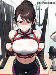 Yoga Pants Anime Bondage