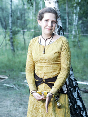 Slavic woman in handcuffs