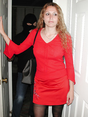 Jocelyn  surprised at home