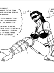 Short Selfbondage comic