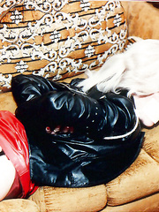 Teri  in Red Stockings and a lot of Hair Spray