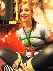 Funny socks tied up