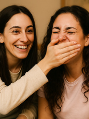 Mains sur la bouche et chloroformées