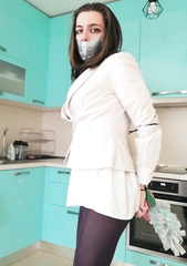 Secretary KatieGags Tied Up and Gagged