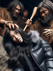 Story, Cavemen, Asian, dark grey downjacket,
