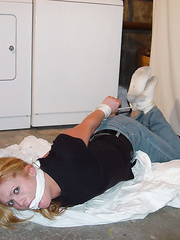 Erika - hogtieblonde in socks