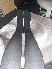 Me in Black Leggins and Black socks