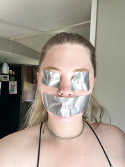 face eyes and duct tape
