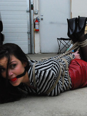 hogtied girl