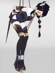 Erisa suspended bondage