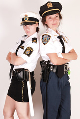Swedish and American Cops Handcuff Each Other