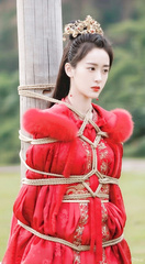 Chinese royal traditional wedding dress princess tied u