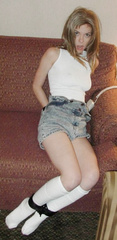 DB - Elkie cooper.  Tube socks and denim