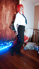 Rizzyun Makima cosplay tape bound