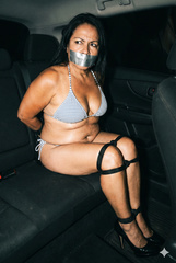 Sexy milfs in sexy stripy bikini