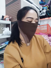 Saputangan masker coklat