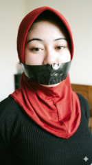 Hijab Mona Tape Gagged