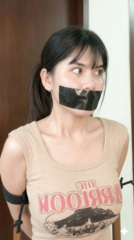 Indonesia Girls Tape Gagged