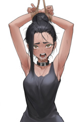 Anime girl tied