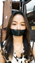 tiktok girl tape gagged