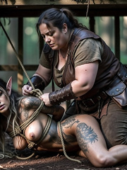 Elfs hunted, bound and caged