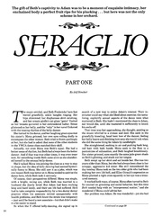 The Seraglio pt 1 by Jeff Sinclair (B. Parade 30)