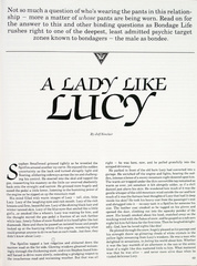 A Lady Like Lucy by Jeff Sinclair (B. Life 20)