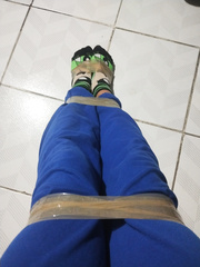 I tied myself uwu