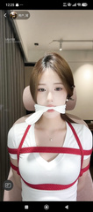 Chinese streamer girl tied gagged