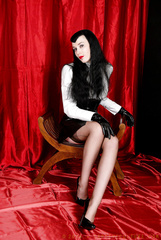 black gloves