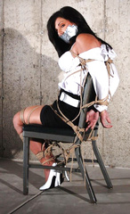 Busty secretary bound & gagged Lola