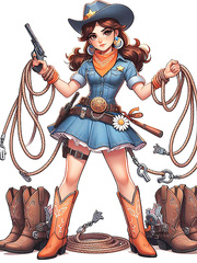 Super Mario Cowgirls