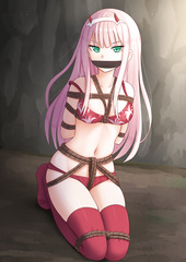 Cartoon girl gagged and bondage 5
