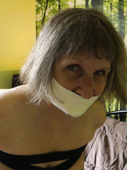Ghis frogtied in white pantyhose