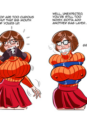Gagging Velma.