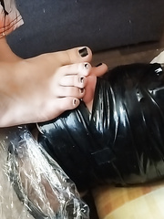 Bound Helpless Foot Sniffer