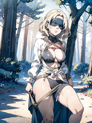 Blonde in distress