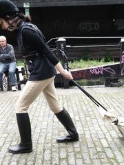 Ponygirl Public Demonstration