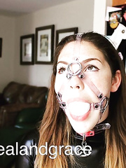 neal and grace - harness ball gag